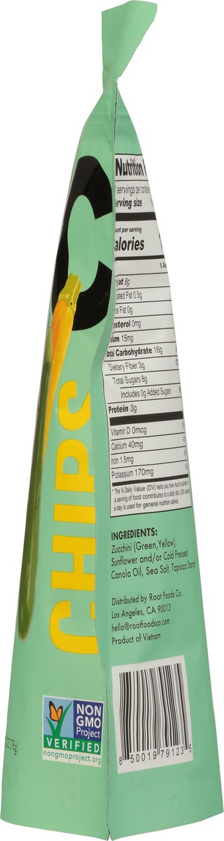 slide 8 of 9, Root Foods Zucchini Chips 2.5 oz, 2.75 oz