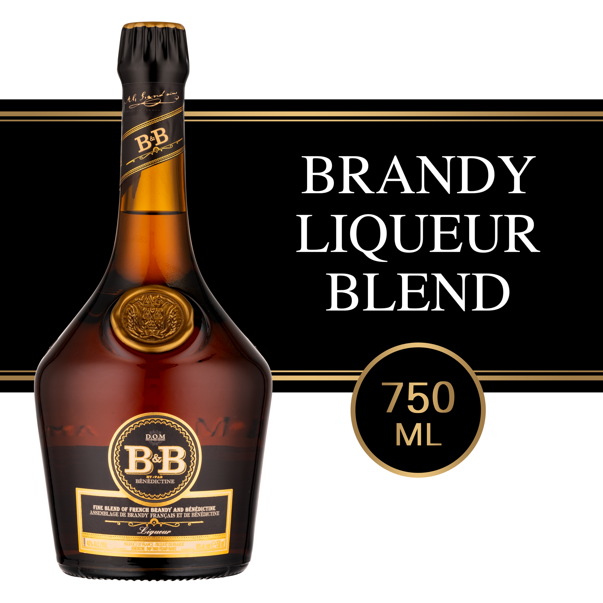 slide 4 of 5, Bénédictine B&B Liqueur By Benedictine 40% 75Cl/750Ml, 750 ml