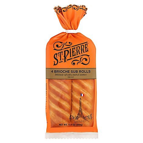 slide 1 of 1, Bag Broiche Baguette St Pierre 4ct - 11.9 Oz, 11.9 oz