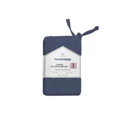 Havenstay Pillowcases, Standard, Navy