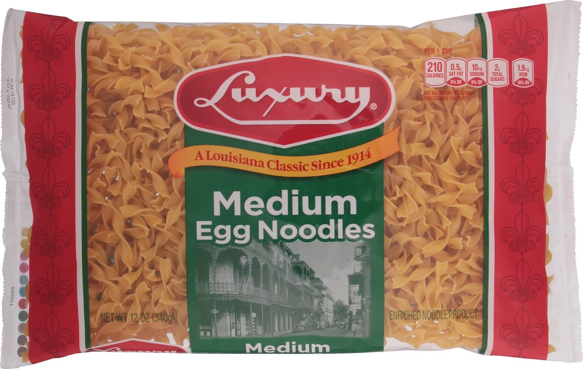 slide 1 of 14, Luxury Medium Egg Noodles 12 oz, 12 oz