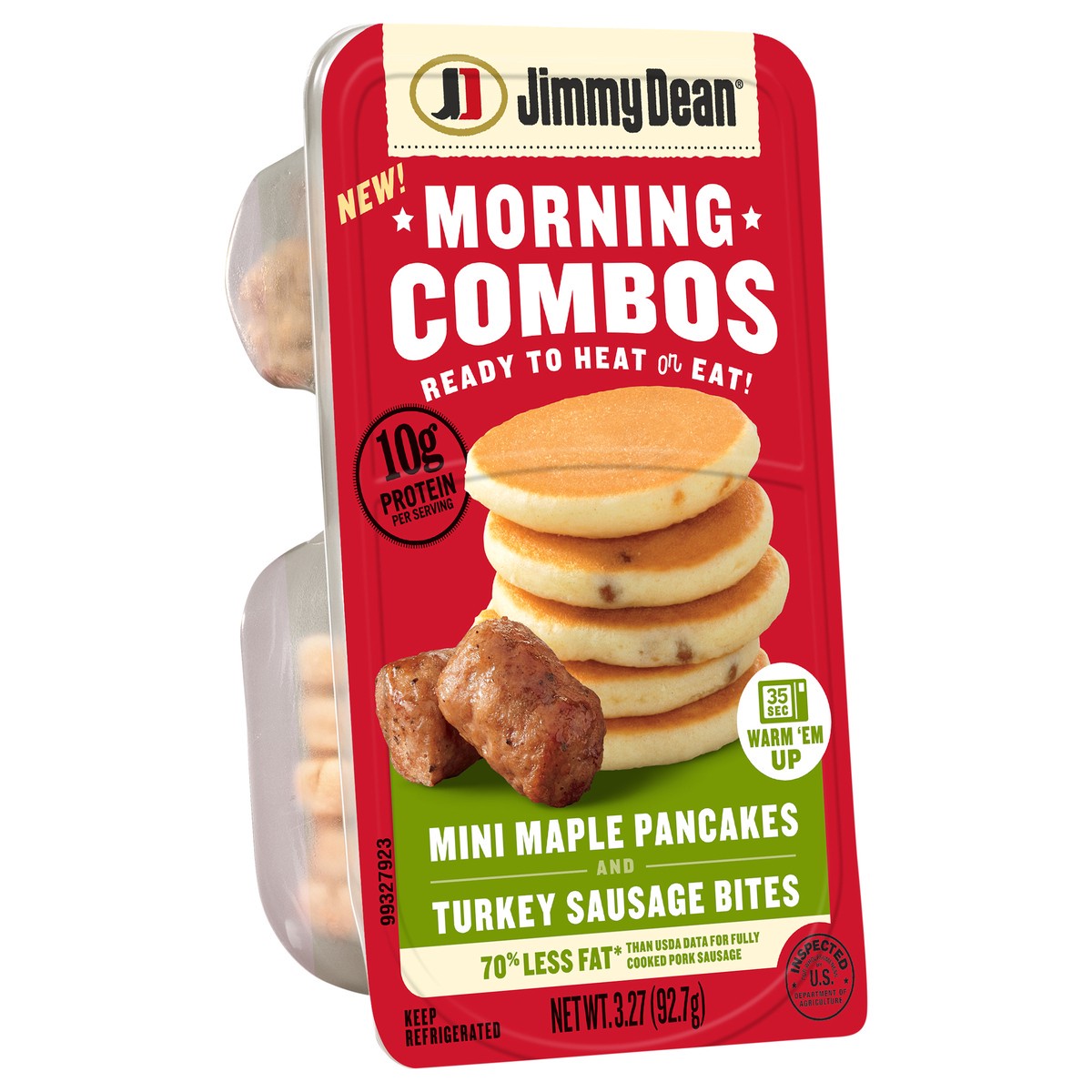 slide 6 of 12, Jimmy Dean Morning Combos Mini Maple Pancakes and Turkey Sausage Bites, 3.27 oz, 3.27 oz