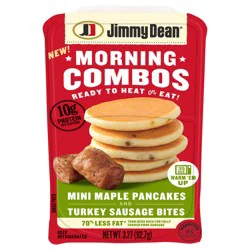 Jimmy Dean Morning Combos Mini Maple Pancakes and Turkey Sausage Bites, 3.27 oz