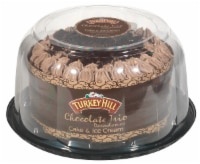 slide 1 of 1, Turkey Hill 8" Chocolate Trio Ice Cream Cake, 46 oz