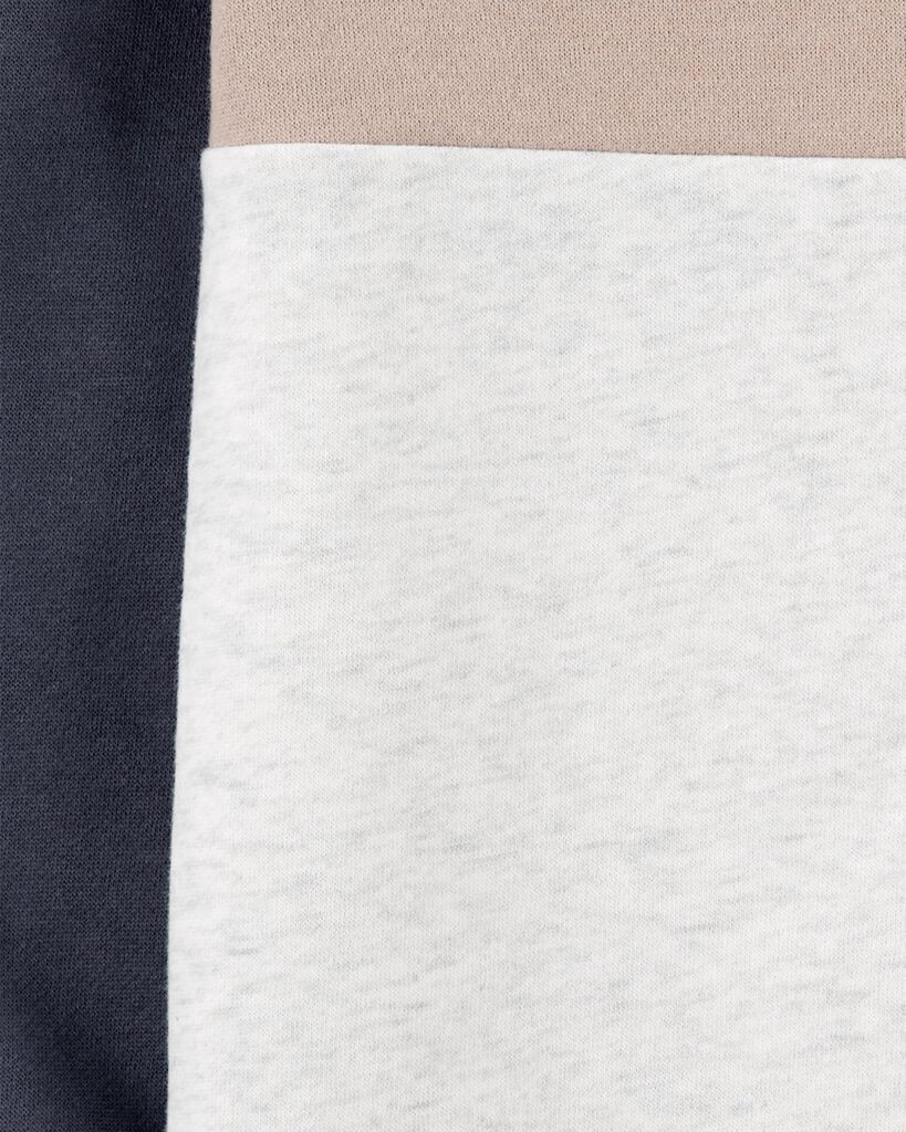slide 2 of 2, Carter's Colorblock Fleece Sweatshirt Brown/Grey 6, 1 ct