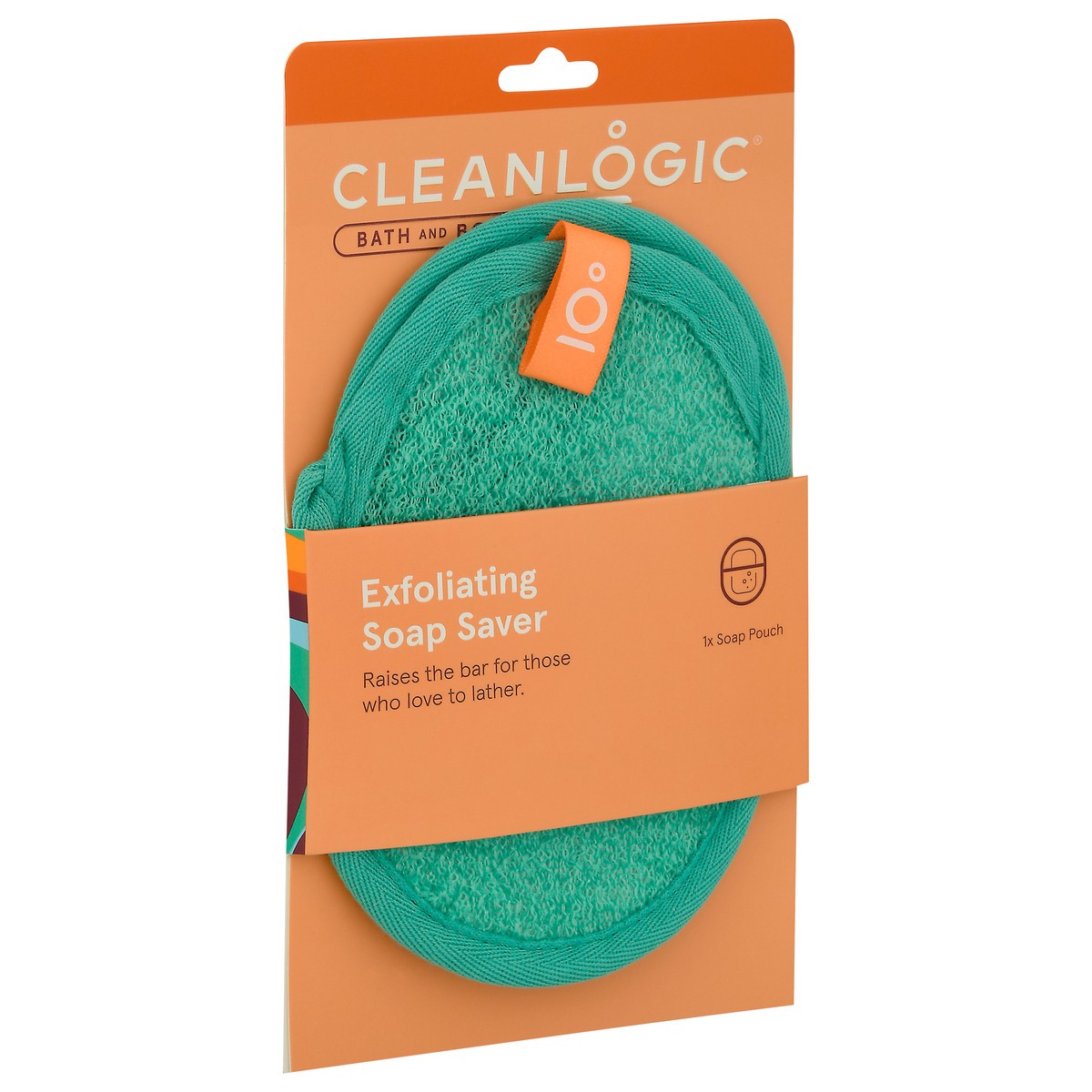 slide 4 of 9, Cleanlogic Exfoliating Soap Saver, 1 ct