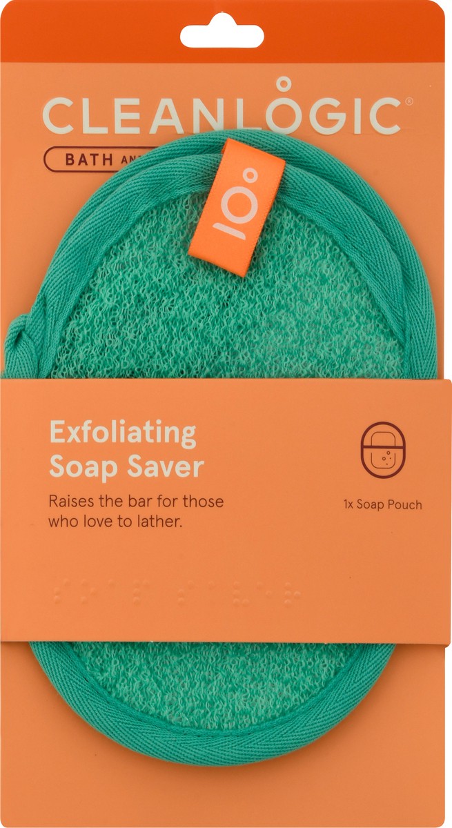 slide 6 of 9, Cleanlogic Exfoliating Soap Saver, 1 ct