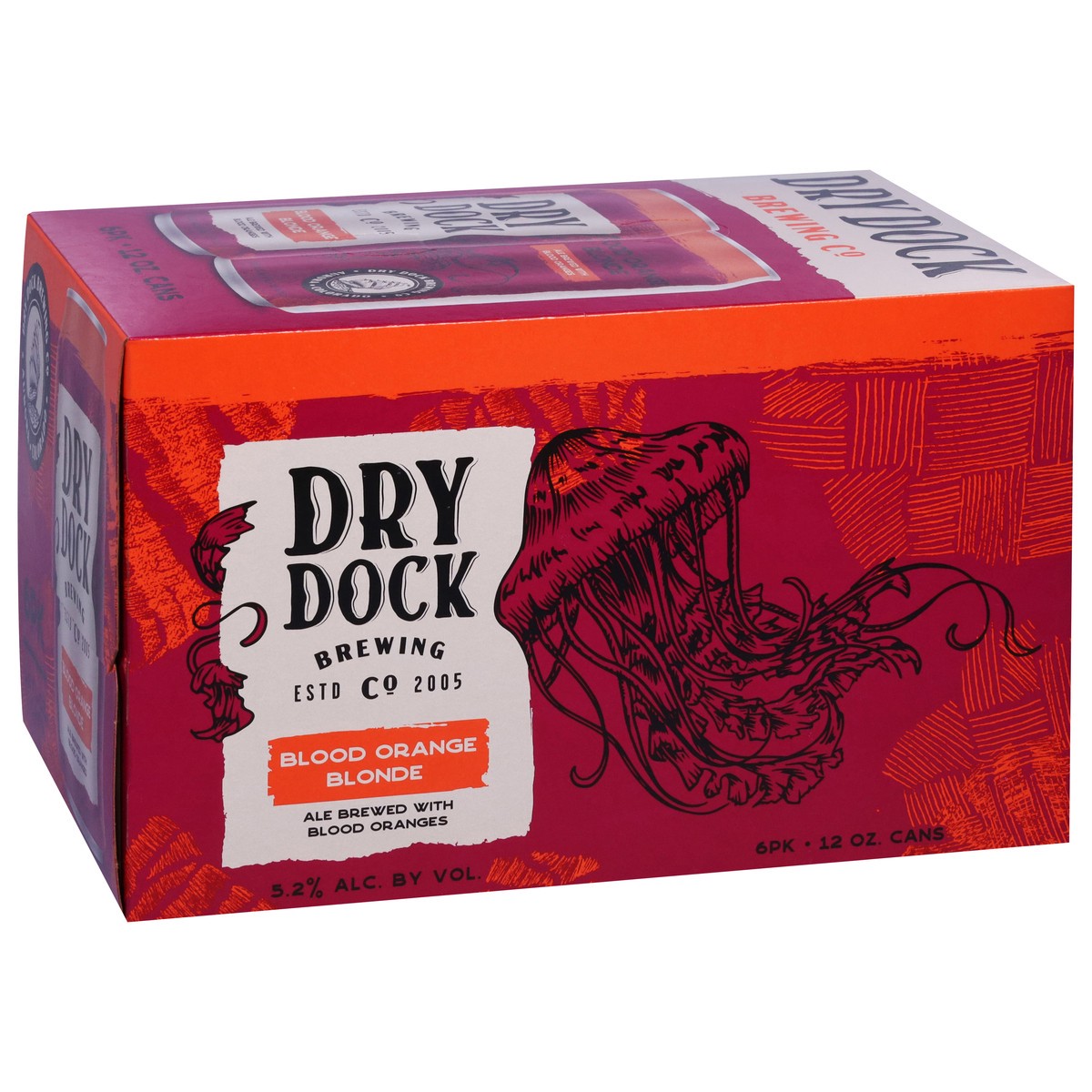 slide 10 of 10, Dry Dock Brewing Co Blonde Blood Orange Beer 6 - 12 oz Cans, 6 ct