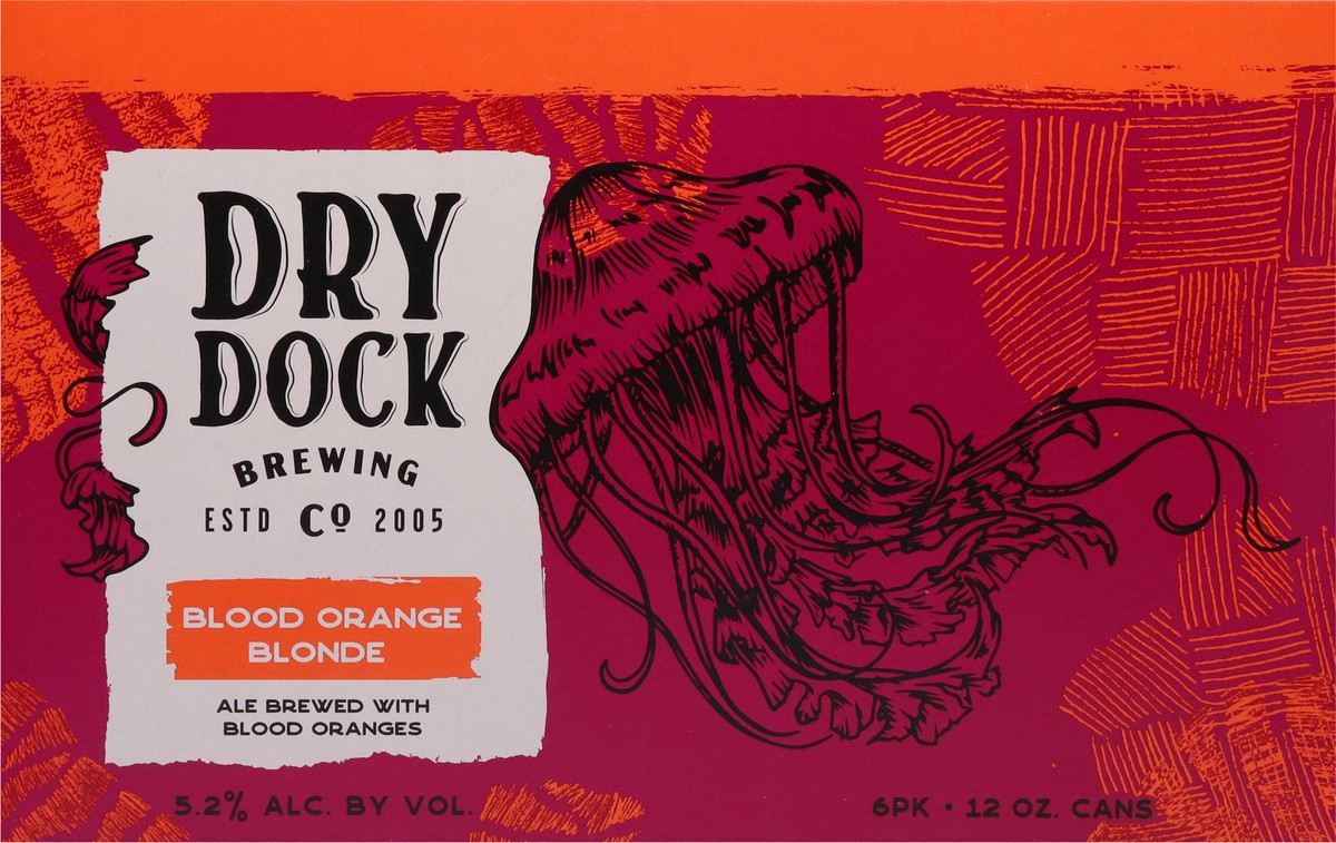 slide 9 of 10, Dry Dock Brewing Co Blonde Blood Orange Beer 6 - 12 oz Cans, 6 ct