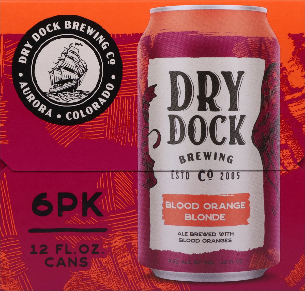 slide 3 of 10, Dry Dock Brewing Co Blonde Blood Orange Beer 6 - 12 oz Cans, 6 ct
