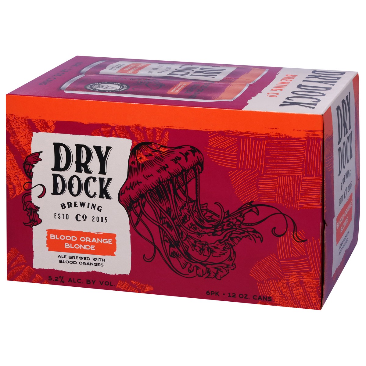 slide 6 of 10, Dry Dock Brewing Co Blonde Blood Orange Beer 6 - 12 oz Cans, 6 ct