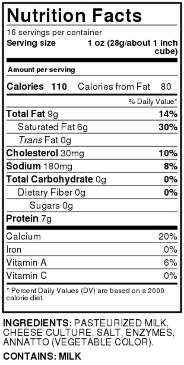 slide 2 of 8, Hy-vee Mild Cheddar Cheese, 16 oz
