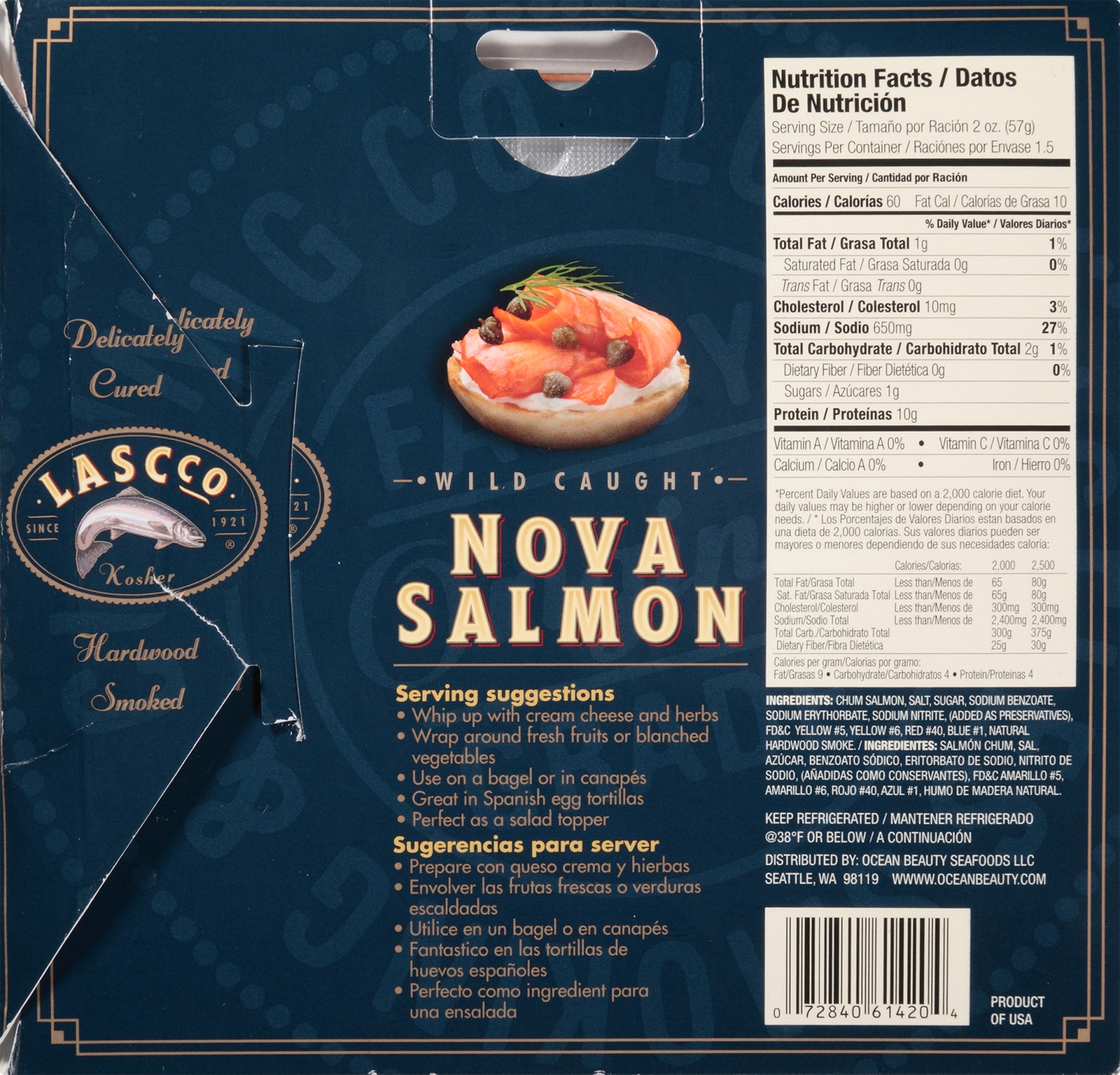 slide 4 of 6, Lascco Nova Salmon Artificial Color, 3 oz