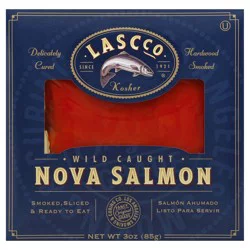 LASCco Wild Caught Keta Nova Salmon 3 oz