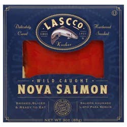 LASCco Wild Caught Keta Nova Salmon 3 oz