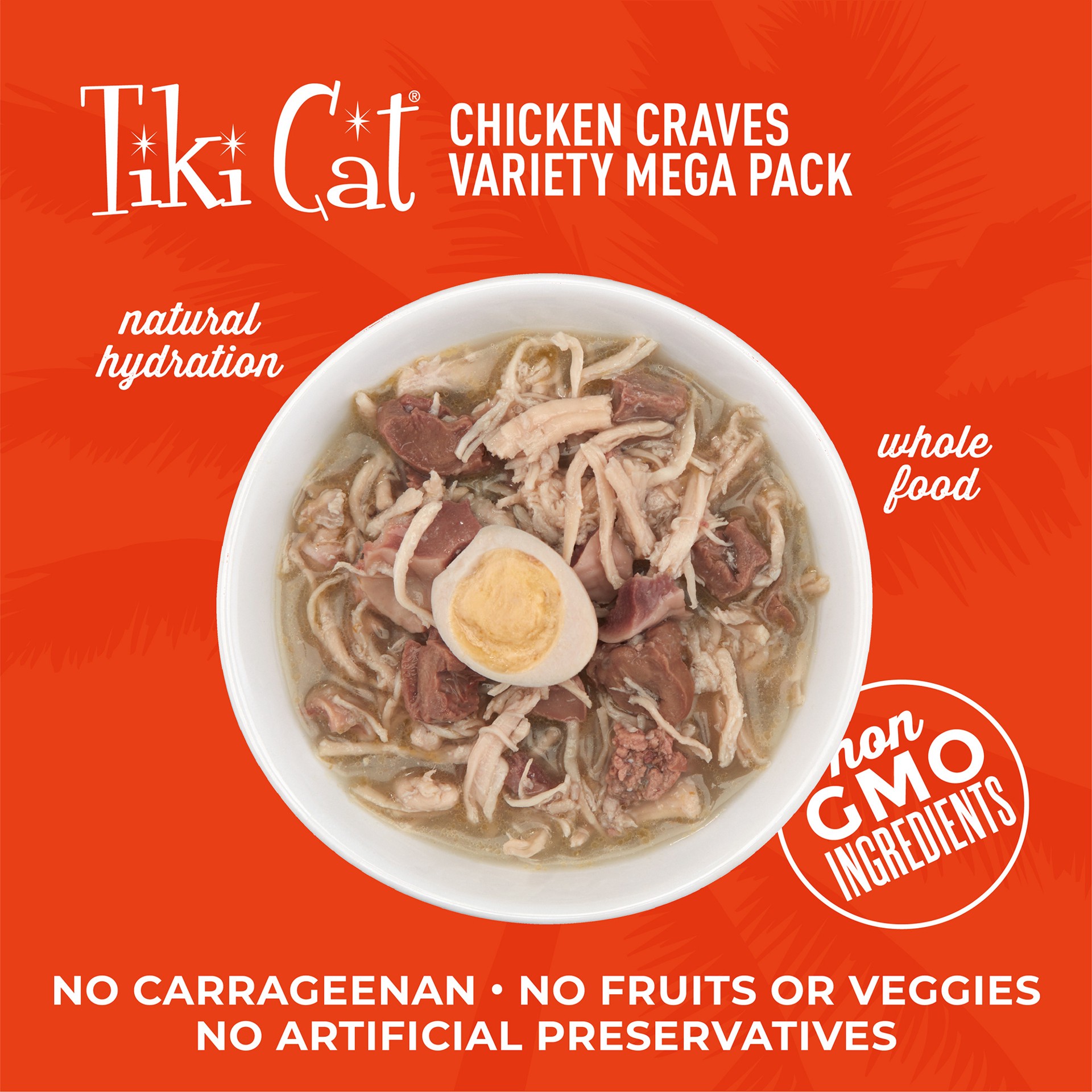 slide 3 of 6, Tiki Cat Chicken Craves Wet Cat Food Mega Pack, 2.8 oz., Count of 36, 101.60 oz