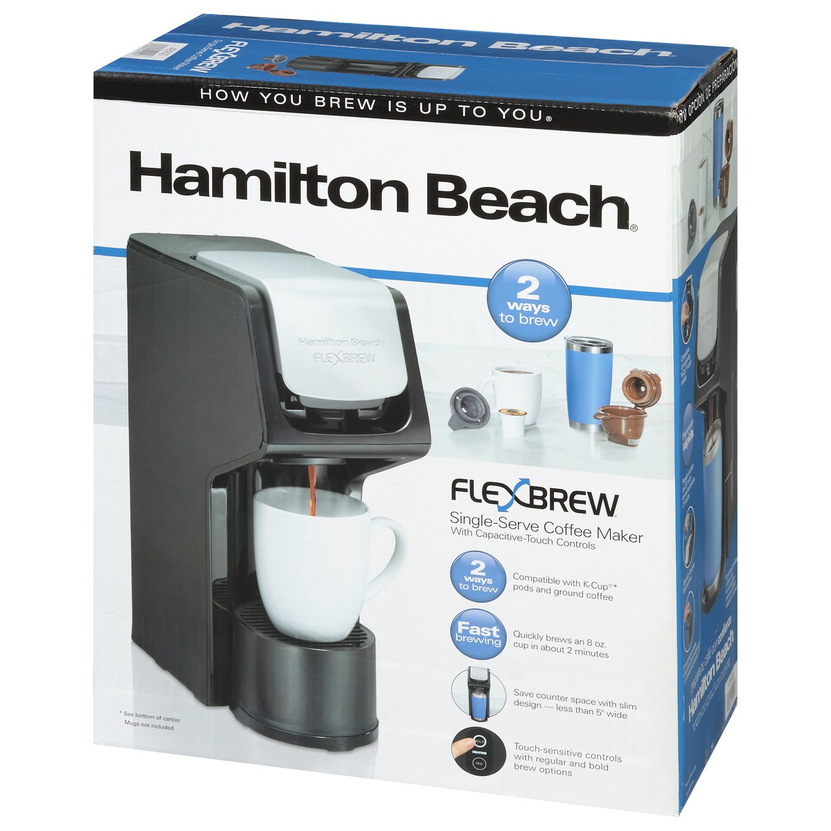 slide 3 of 9, Hamilton Beach FlexBrew Single-Serve Coffee Maker with Capacitive-Touch Controls 1 ea, 1 ct