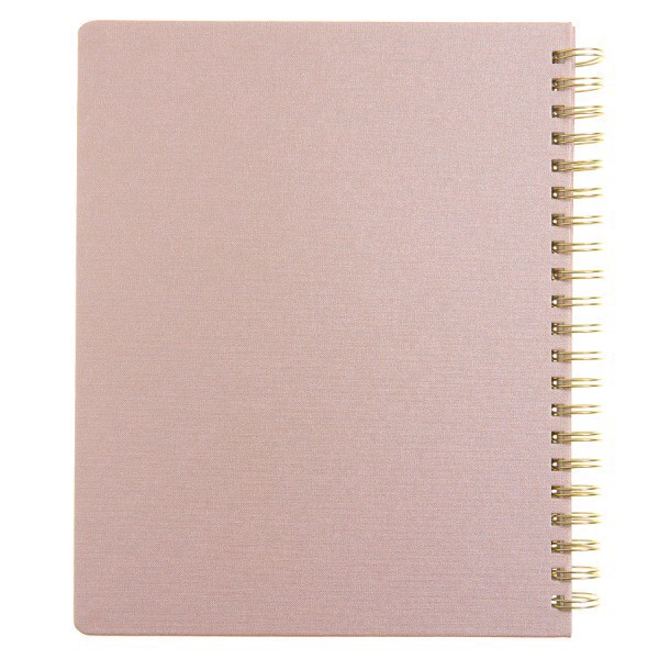 slide 5 of 5, Russell & Hazel 2025-2026 Russell & Hazel Weekly/Monthly Planner, 9-1/8"" x 11-1/4"", Dew Bookcloth/Gold, July 2025 To June 2026, 103343, 1 ct