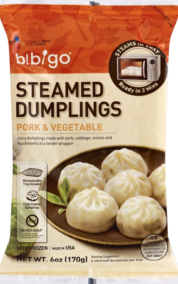 slide 5 of 5, Bibigo Dumplings 6 oz, 6 oz