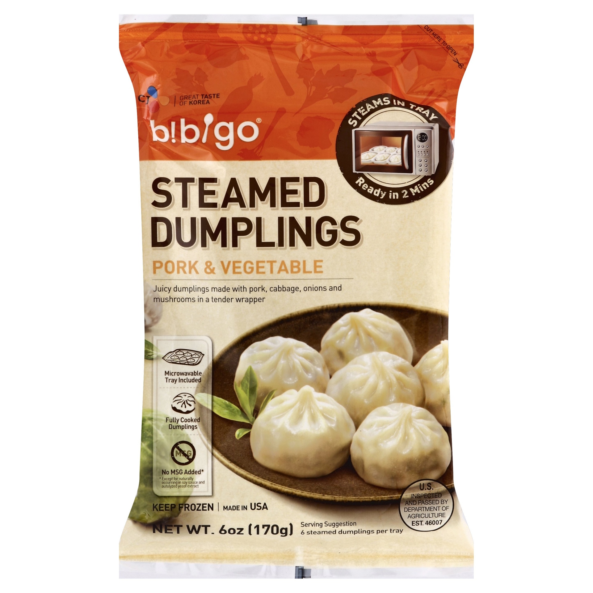 slide 1 of 5, Bibigo Dumplings 6 oz, 6 oz