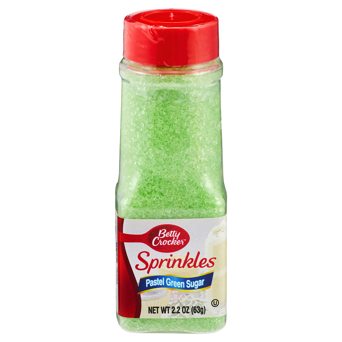 slide 1 of 1, Betty Crocker Sprinkles Pastel Green Sugar, 2.25 oz