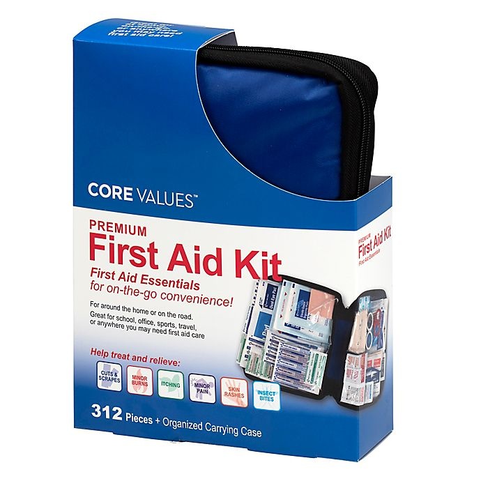 slide 3 of 4, Core Values Premium First Aid Kit, 312 ct