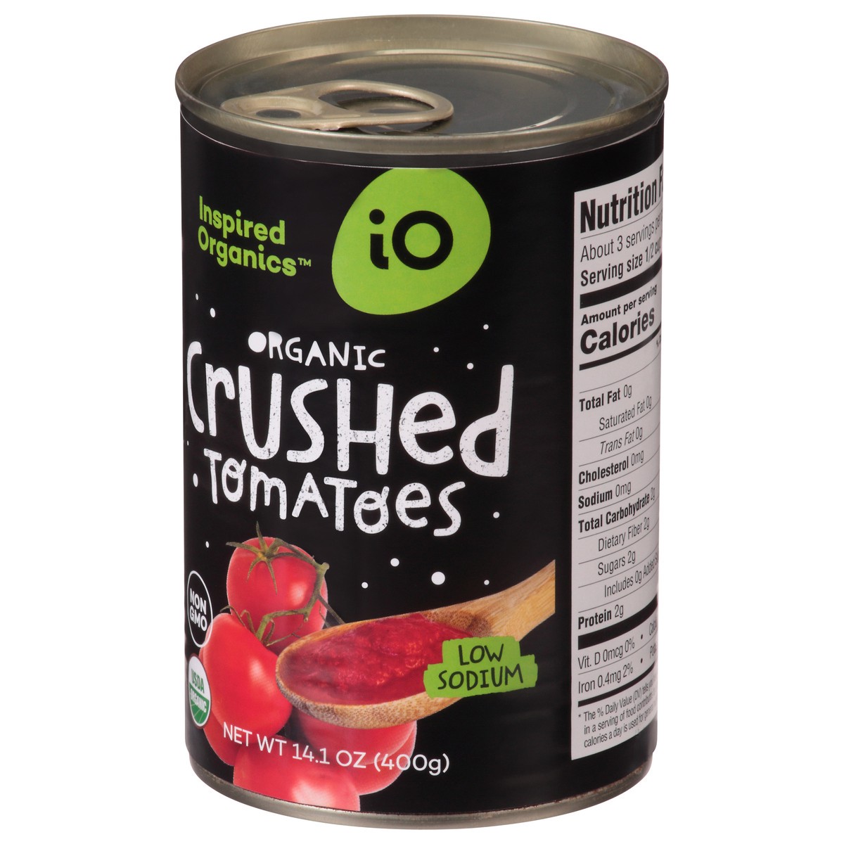 slide 2 of 4, Io Brand Tomatoes Crushed Og, 1 ct