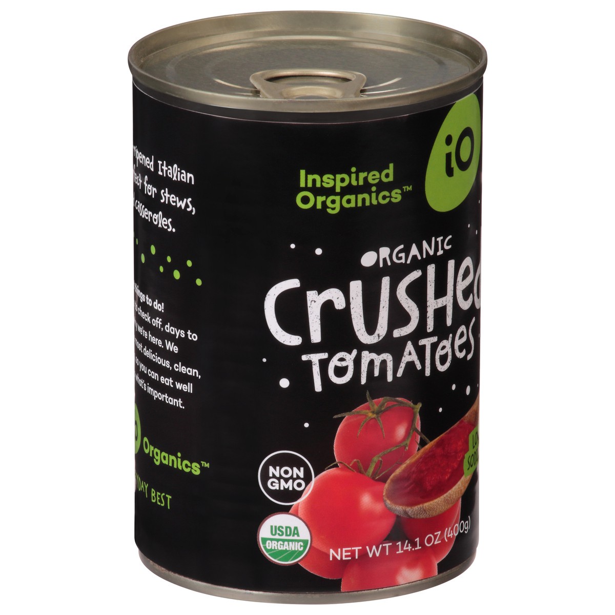 slide 3 of 4, Io Brand Tomatoes Crushed Og, 1 ct