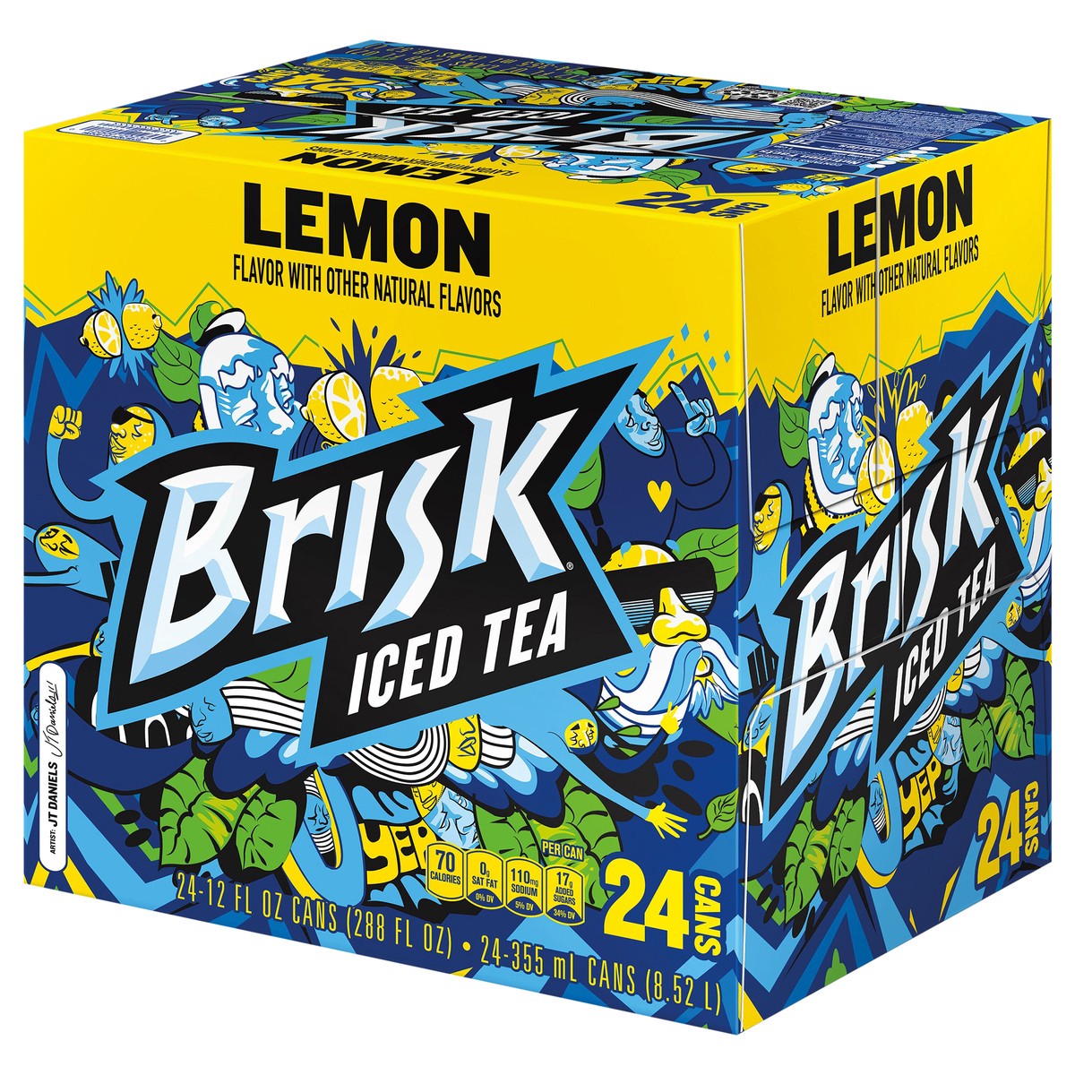 slide 5 of 6, Brisk Iced Tea - 24 ct, 24 ct; 12 fl oz