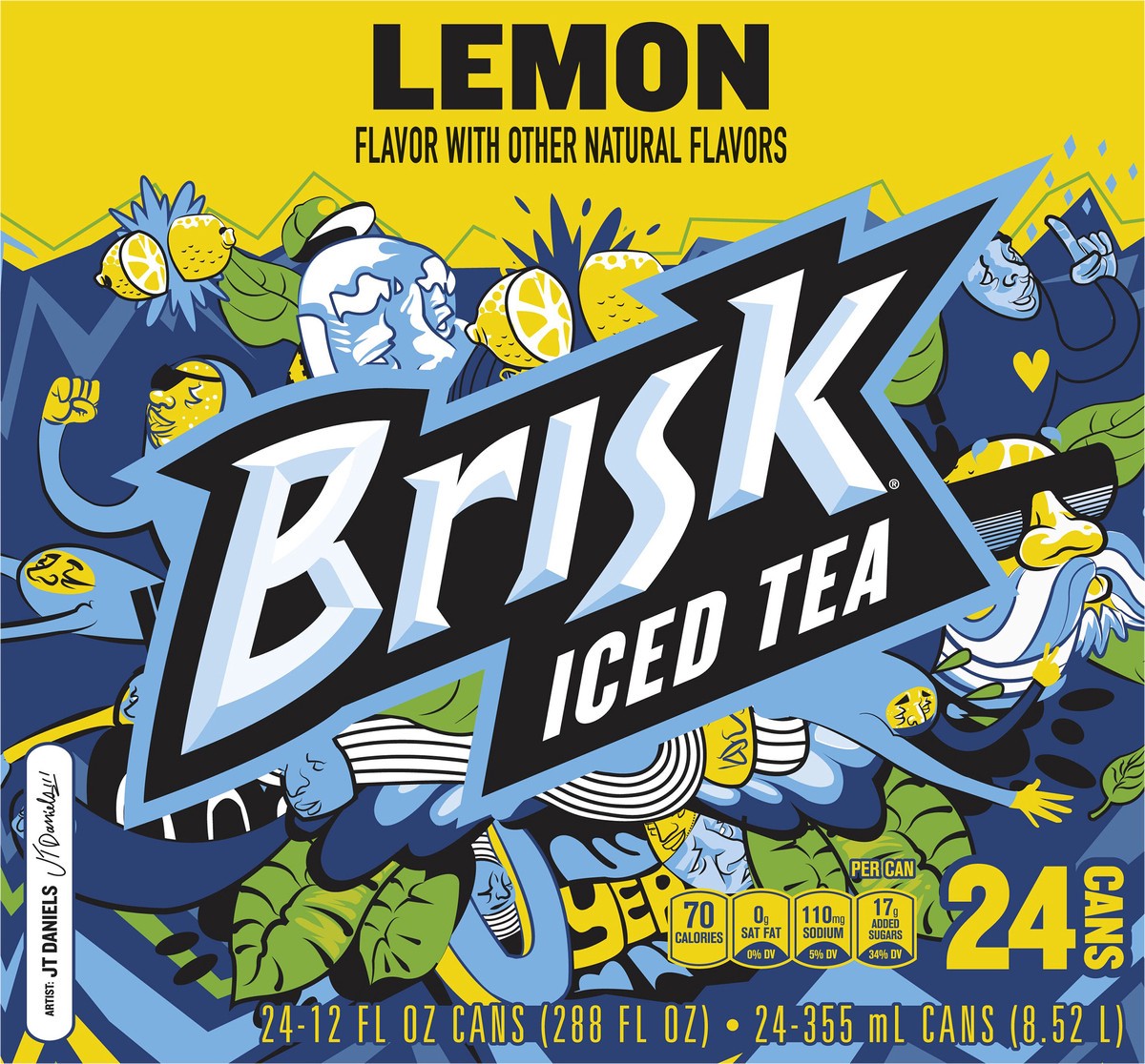 slide 6 of 6, Brisk Iced Tea - 24 ct, 24 ct; 12 fl oz