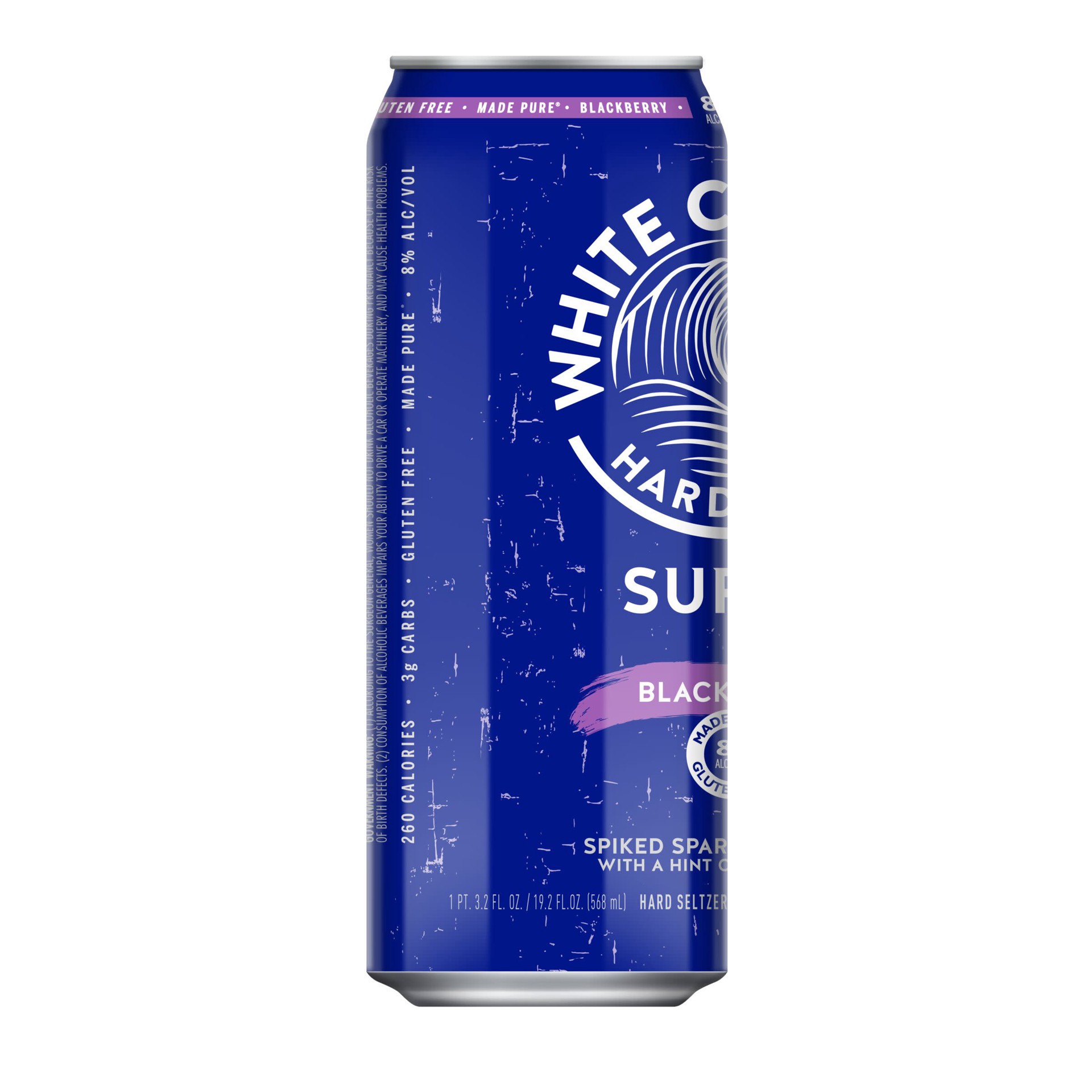 slide 7 of 7, White Claw Surge Blackberry 19.2 fl oz Can, 19 oz