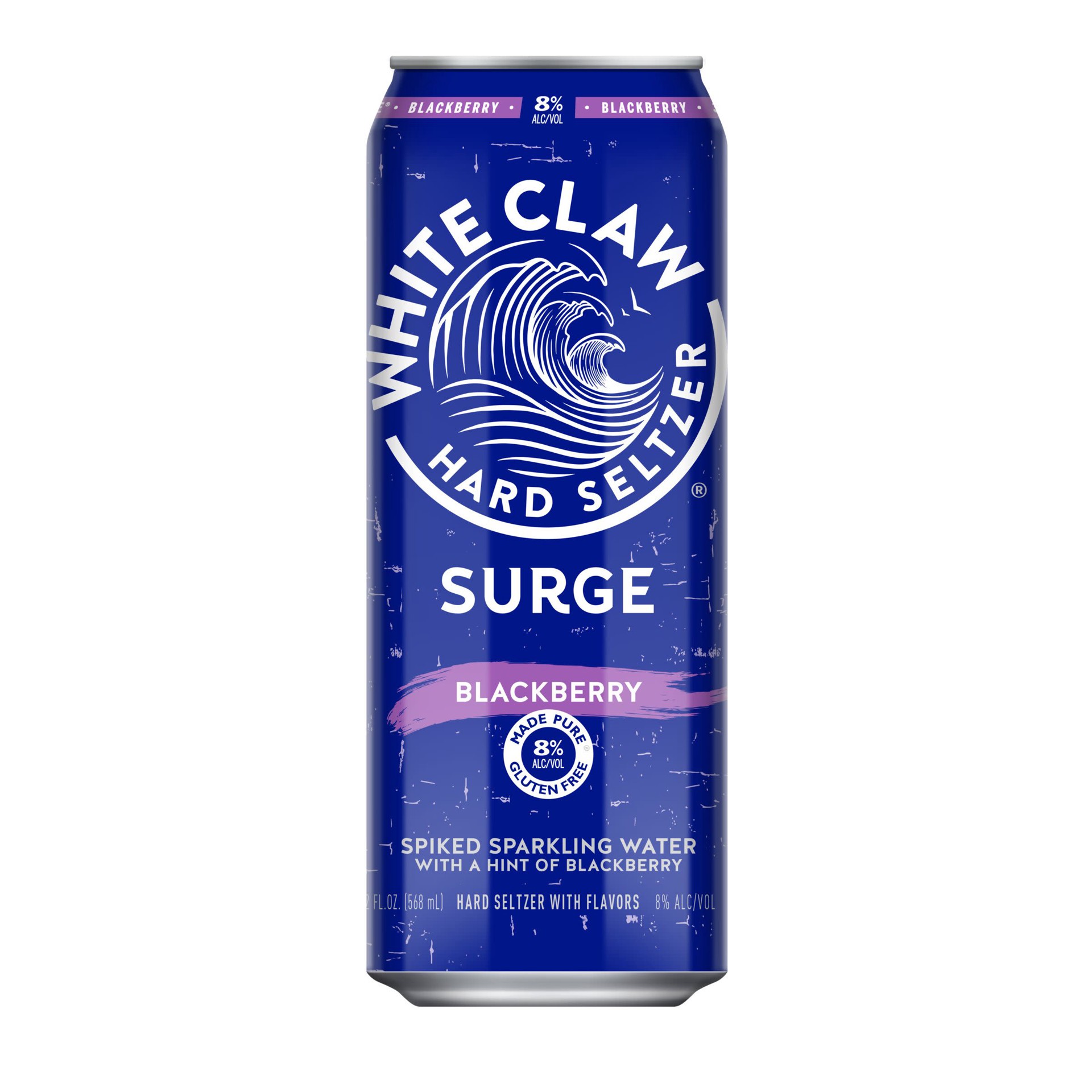 slide 4 of 7, White Claw Surge Blackberry 19.2 fl oz Can, 19 oz