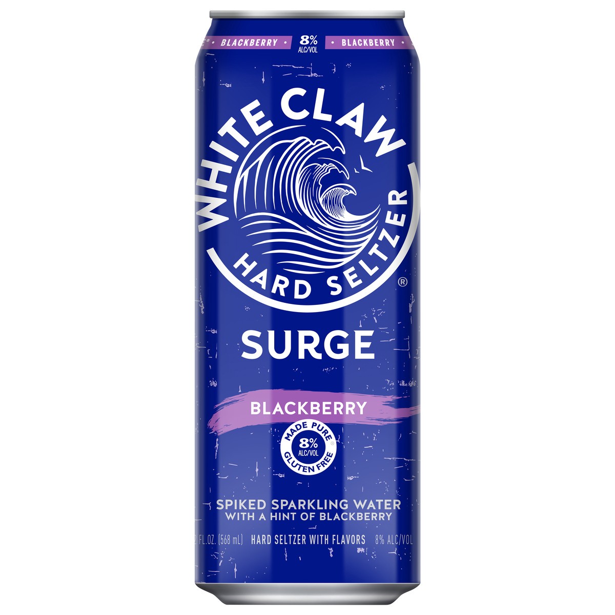 slide 1 of 7, White Claw Surge Blackberry 19.2 fl oz Can, 19 oz