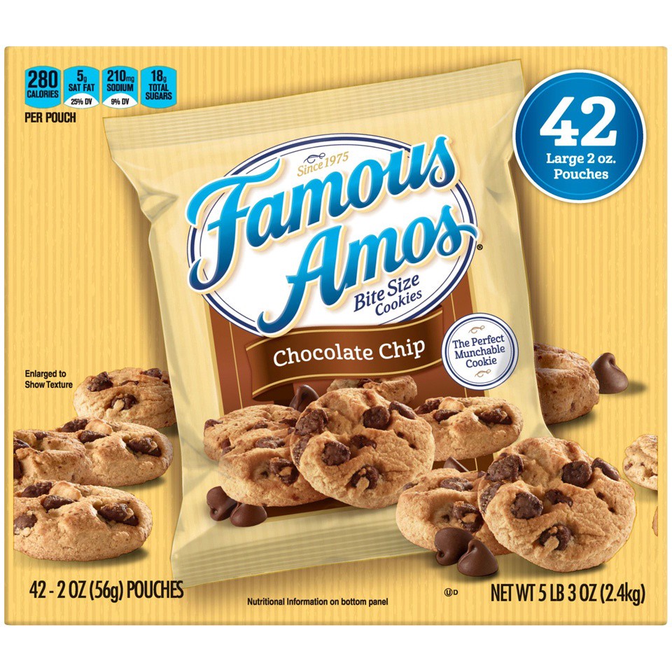 slide 4 of 7, Famous Amos 98199 155695 Classic Chocolate Chip Cookies PCH Everyday 2oz No PMT_3D Keebler_CCC, 2 oz