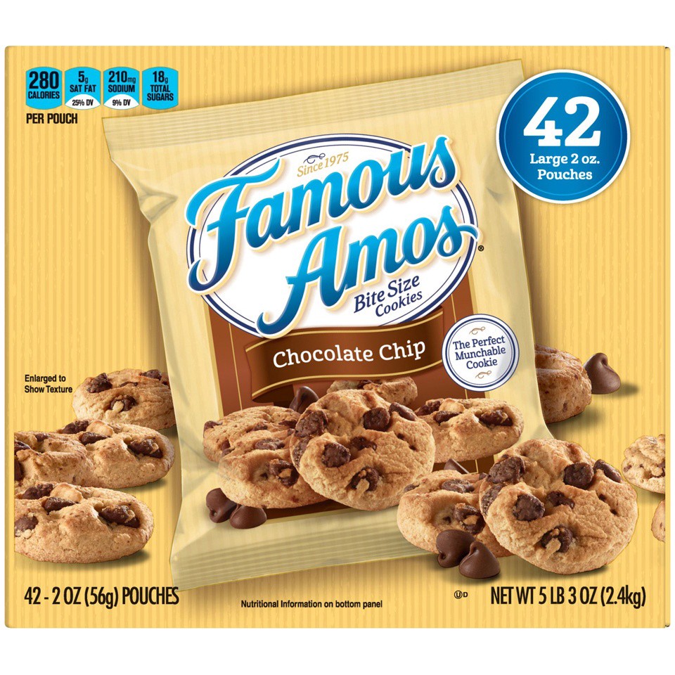 slide 5 of 7, Famous Amos 98199 155695 Classic Chocolate Chip Cookies PCH Everyday 2oz No PMT_3D Keebler_CCC, 2 oz