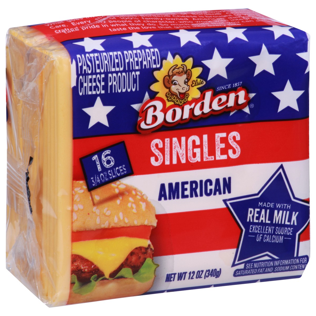 slide 2 of 9, Borden Singles, American, 16 ct