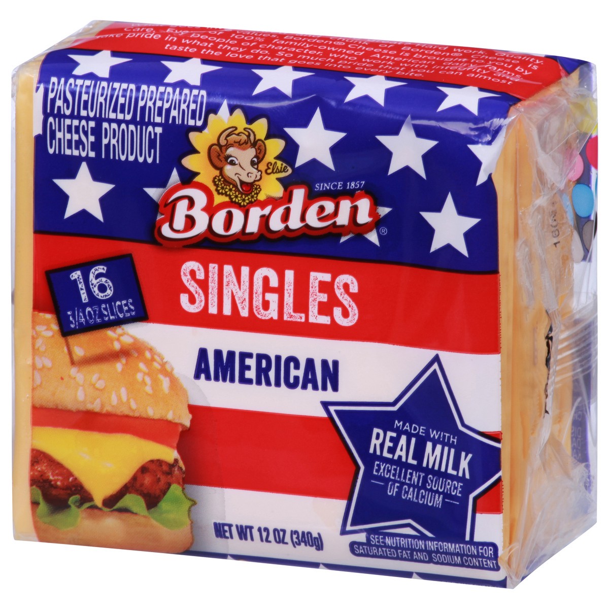 slide 3 of 9, Borden Singles, American, 16 ct