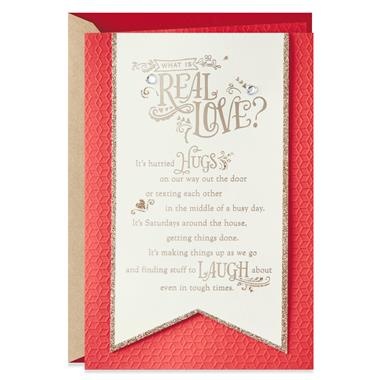 slide 1 of 1, Hallmark Anniversary Card, Love Card For Significant Other (Real Love), 1 ct