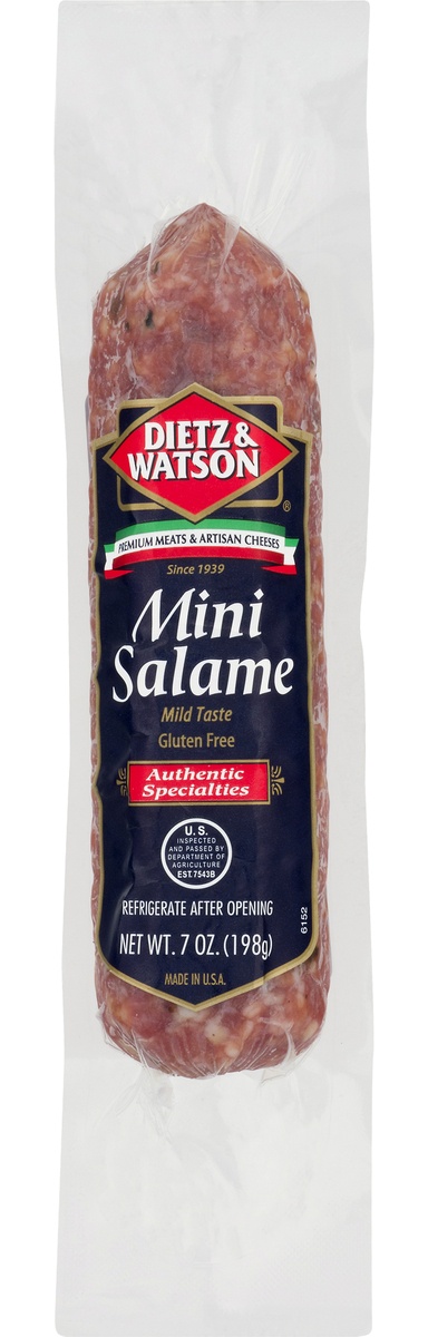 slide 1 of 1, Dietz & Watson Deitz & Watson Salami Chub, 7 oz