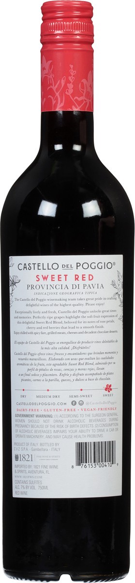 slide 2 of 9, Castello del Poggio Sweet Red, 750 ml