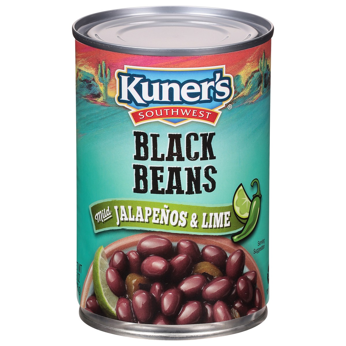 slide 1 of 9, Kuner's Southwest Black Beans with Mild Jalapenos & Lime, 15 oz