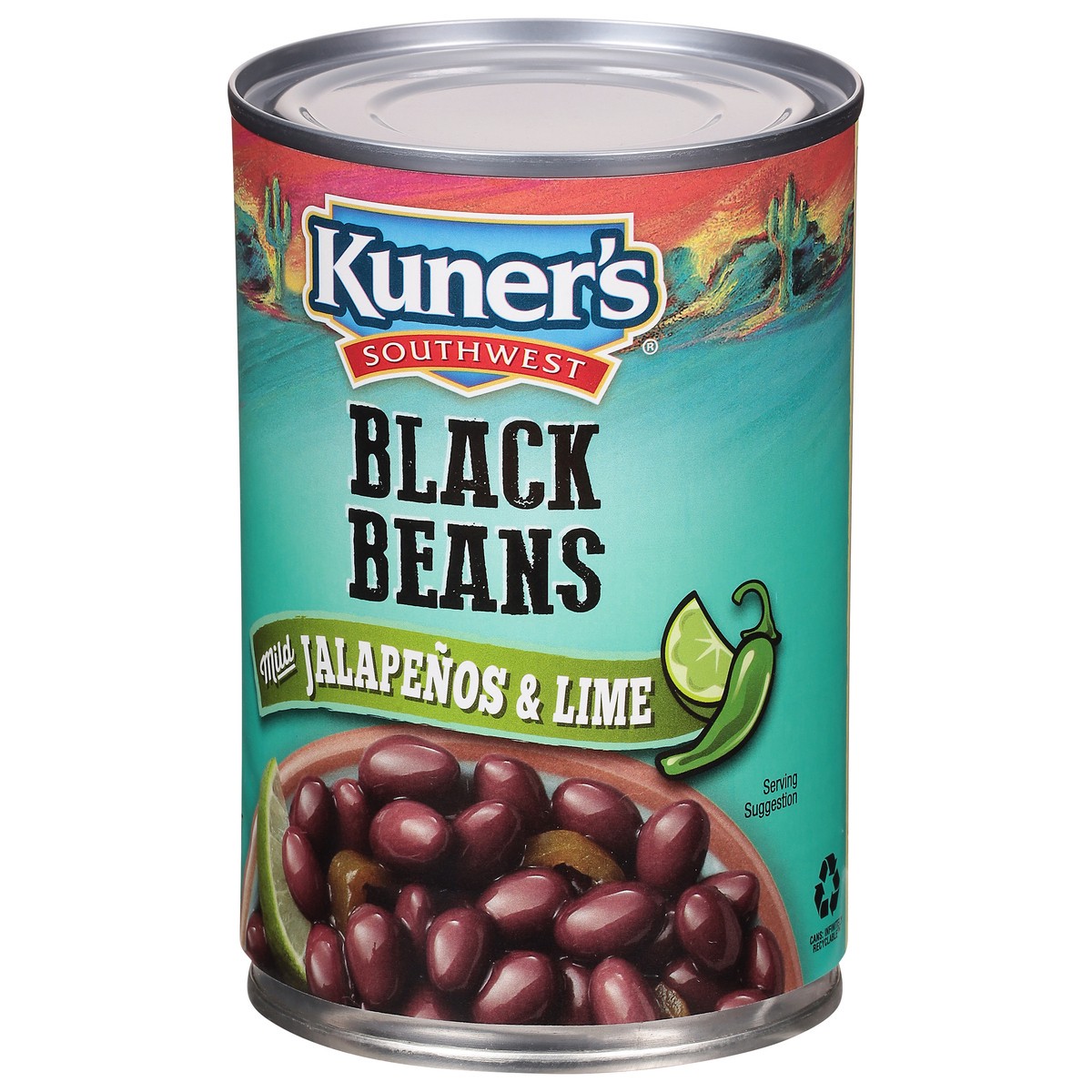 slide 3 of 9, Kuner's Southwest Black Beans with Mild Jalapenos & Lime, 15 oz