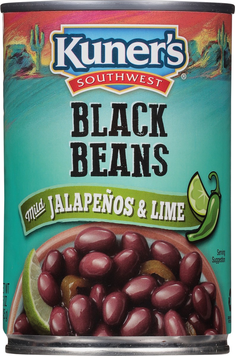 slide 6 of 9, Kuner's Southwest Black Beans with Mild Jalapenos & Lime, 15 oz