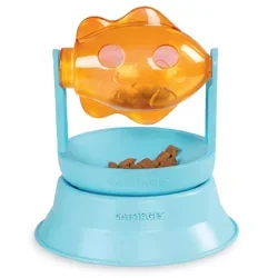 Catstages Orange 2-in-1 Spinning Fish Treat Toy and Topper for Cat Ball Track