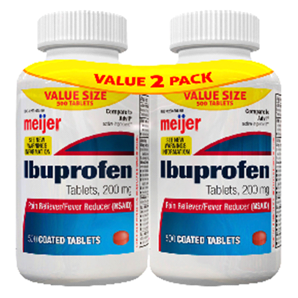 Meijer Ibuprofen, Value Pack, 2 500 Tablets 2 pk; 500 ct Shipt