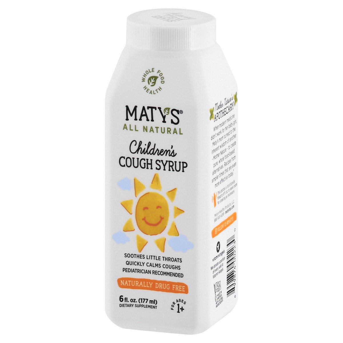 slide 6 of 9, Maty's Matys All Natural Kids Cough Syrup 6FO, 4 fl oz