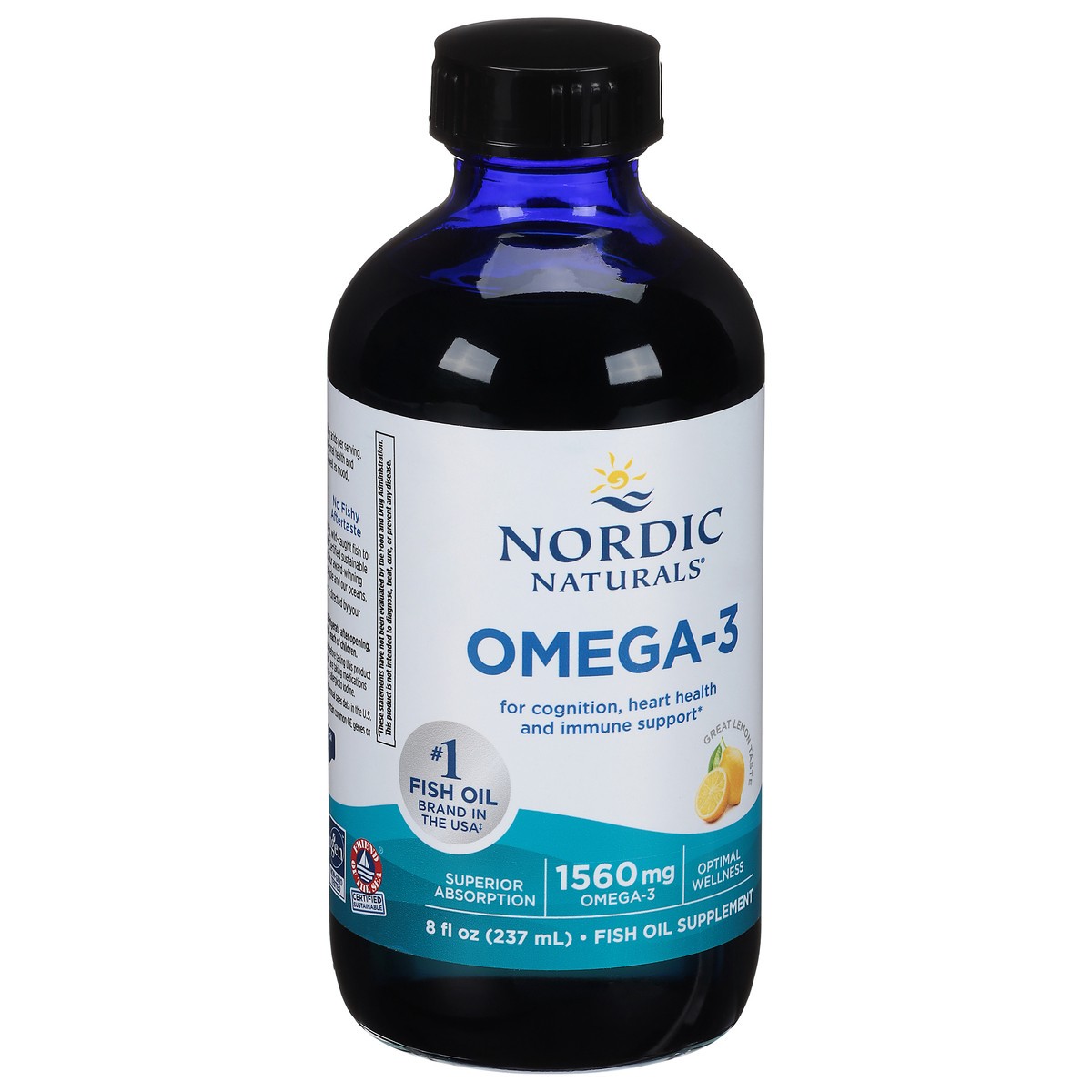 slide 2 of 9, Nordic Naturals Omega-3, 8 fl oz