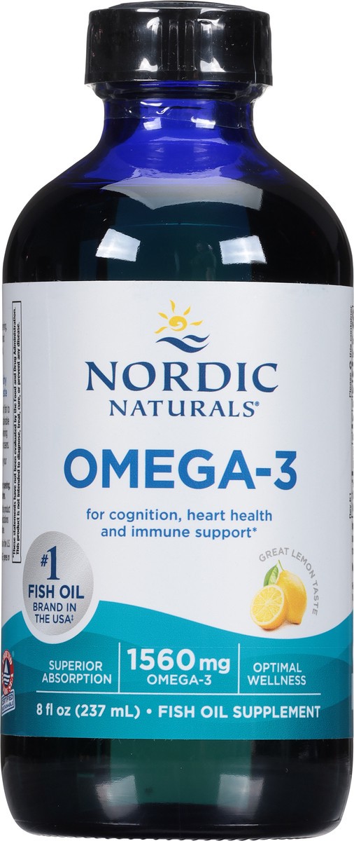 slide 7 of 9, Nordic Naturals Omega-3, 8 fl oz