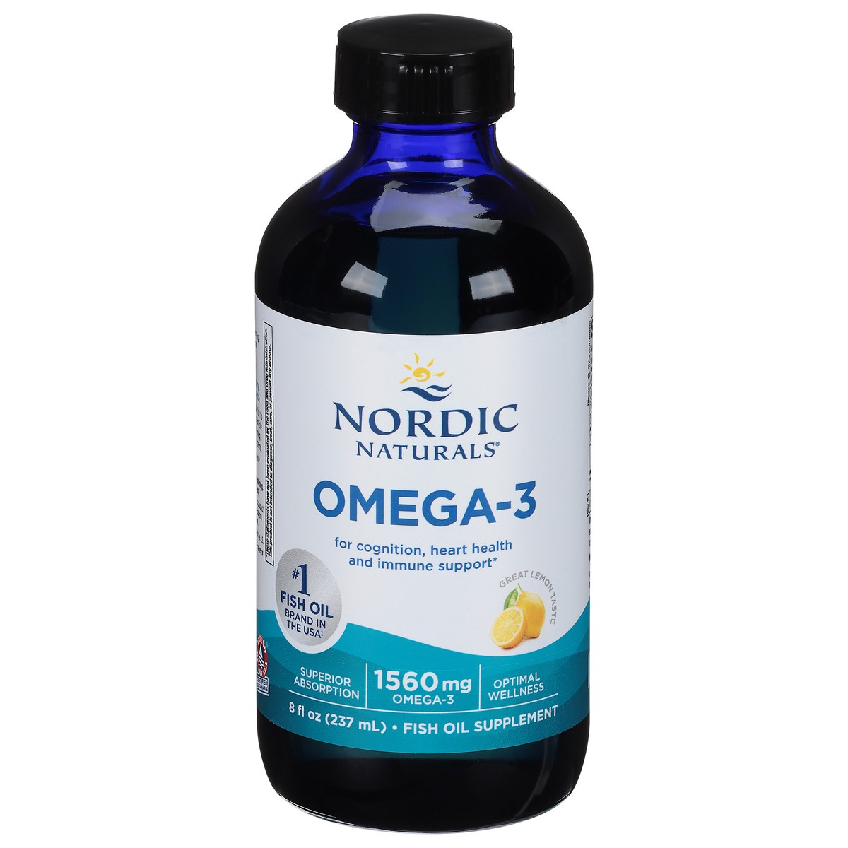 slide 1 of 9, Nordic Naturals Omega-3, 8 fl oz