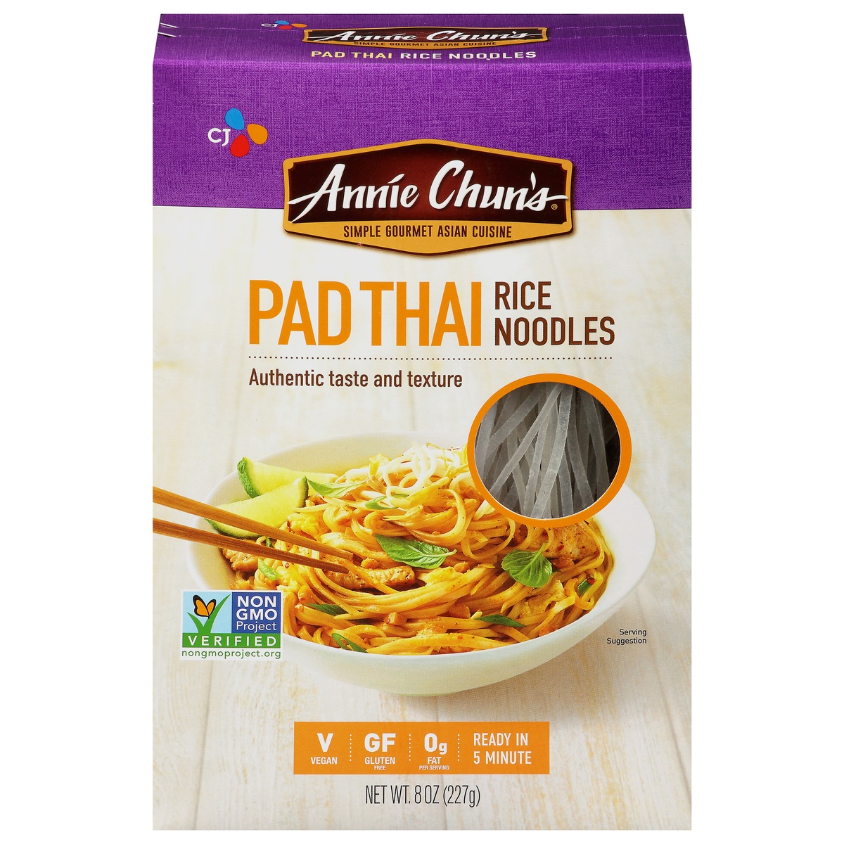 slide 1 of 1, Annie Chun's Pad Thai Rice Noodles, 8 oz